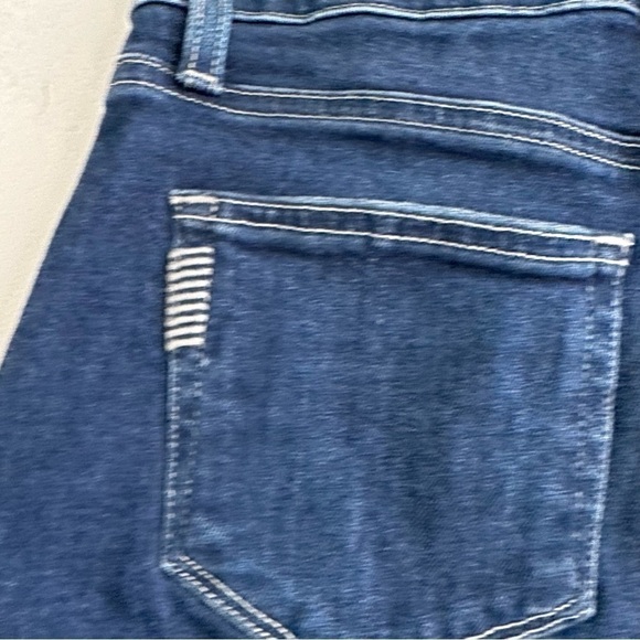 PAIGE Denim Jean Frayed Raw Hem Shorts 24 - Picture 3 of 5